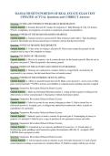 MASSACHUSETTS PORTION OF REAL ESTATE EXAM TEST&NewLine;UPDATED ACTUAL Questions and CORRECT Answers