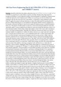 4th Class Power Engineering Part B 1&2 UPDATED ACTUAL Questions&NewLine;and CORRECT Answer
