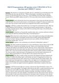NBCOT Exam questions &lpar;185 question review&rpar; UPDATED ACTUAL&NewLine;Questions and CORRECT Answers