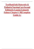 Updated&sol;Latest Safe Maternity and Pediatric Nursing Care Second Edition 2025&ndash;2026 Comprehensive Test Bank Questions and Answers for Maternal Newborn and Pediatric Nursing Exam Success Study Guide Complete Practice Assessment Resource for Nursing Students 