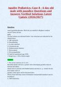 Aquifer Pediatrics&colon; Case 8 - 6 day old&NewLine;male with jaundice Questions and&NewLine;Answers Verified Solutions Latest&NewLine;Update &lpar;2026&sol;2027&rpar;