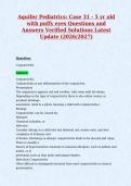 Aquifer Pediatrics&colon; Case 31 - 5 yr old&NewLine;with puffy eyes Questions and&NewLine;Answers Verified Solutions Latest&NewLine;Update &lpar;2026&sol;2027&rpar;