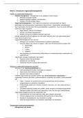 Korte samenvatting van Organisatiemanagement - Jaar 4 Bestuurskunde &lpar;HvA&rpar;