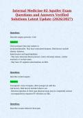 Internal Medicine 02 Aquifer Exam&NewLine;Questions and Answers Verified&NewLine;Solutions Latest Update &lpar;2026&sol;2027&rpar;