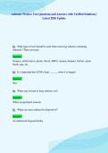 Asbestos Worker Test Questions and Answers with Verified Solutions &vert;&NewLine;Latest 2026 Update