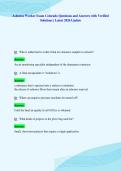 Asbestos Worker Exam Colorado Questions and Answers with Verified&NewLine;Solutions &vert; Latest 2026 Update
