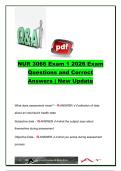 NUR 3066 &ndash; NUR 3066&comma; 2025&ndash;2026 &ndash; Complete Exam 1 Questions and Correct Answers