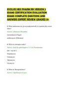 EVOLVE HESI PHARM RN VERSION 3 EXAMS CERTIFICATION EVALUATION EXAMS COMPLETE