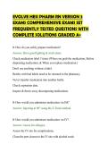 EVOLVE HESI PHARM RN VERSION 3 EXAMS COMPREHENSIVE EXAMS SET FREQUENTLY