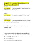 English 9A Semester Exam Questions & Answers &lpar;Grade A&plus;&rpar;&period;docx&NewLine;&NewLine;