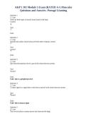 A&P 1 101 Module 5 Exam &lpar;Rated A&plus;&rpar; Muscular Questions and Answers &ndash; Portage Learning