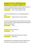 English 9A Unit 3 &lpar;HS1120&rpar; Exam Questions & Answers &lpar;Grade A&plus;&rpar;&period;docx&NewLine;&NewLine;