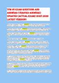  Full TFM 08 Test Bank 2025&sol;2026&colon; Verified Questions & Answers for the Actual Exam &lpar;Latest Version&rpar;Brand New Exam 2026 &vert;A&plus; Guarantee