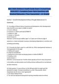NSG 3600 Children's Health Guide Exam 3 Actual Exam 2026&sol;2027 &vert; Complete Exam-Style Questions with Detailed Rationales &vert; Pass Guaranteed &ndash; A&plus; Graded