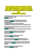 PSI National Exam for Real Estate Test Bank 2026&sol;2027&colon; 500 Questions and Verified Answers &vert; Graded A&plus;