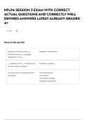NFLPA SESSION 3 EXAM WITH CORRECT ACTUAL QUESTIONS AND CORRECTLY WELL DEFINED ANSWERS LATEST ALREADY GRADED A&plus;