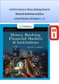 Solution Manual for Money&comma; Banking&comma; Financial Markets & Institutions 2nd Edition by Michael Brandl &ndash; Complete Soluti