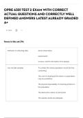 OPRE 6301 TEST 2 EXAM WITH CORRECT ACTUAL QUESTIONS AND CORRECTLY WELL DEFINED ANSWERS LATEST ALREADY GRADED A&plus;