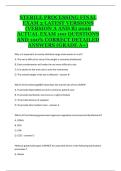 Sterile Processing Final Exam 2 Versions A & B &lpar;2024&ndash;2025&rpar; &ndash; Complete Practice Questions&comma; Study Guide&comma; and Certification Exam Review