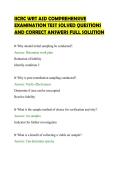 IICRC WRT ASD COMPREHENSIVE EXAMINATION TEST SOLVED QUESTIONS AND CORRECT ANSWER
