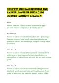 IICRC WRT ASD EXAM QUESTIONS AND ANSWERS COMPLETE STUDY GUIDE VERIFIED SOLUTIONS