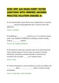 IICRC WRT ASD EXAM SCRIPT TESTED QUESTIONS WITH VERIFIED ANSWERS PRACTICE SOLUTION
