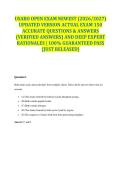 USABO OPEN EXAM NEWEST &lpar;2026&sol;2027&rpar; UPDATED VERSION ACTUAL EXAM 150 ACCURATE QUESTIONS & ANSWERS &lpar;VERIFIED ANSWERS&rpar; AND DEEP EXPERT RATIONALES &vert; 100&percnt; GUARANTEED PASS &lbrace;JUST RELEASED&rcub;