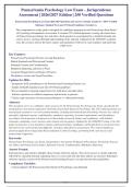 Pennsylvania Psychology Law Exam - Jurisprudence&NewLine;Assessment &vert; 2026&sol;2027 Edition &vert; 250 Verified Questions