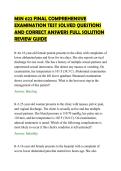 MSN 622 FINAL COMPREHENSIVE EXAMINATION TEST SOLVED QUESTIONS AND CORRECT ANSWERS
