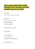 MSN 622 FINAL EXAM SCRIPT TESTED QUESTIONS WITH ACCURATE DETAILED ANSWERS PRACTICE