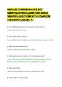 NGN ATI COMPREHENSIVE EXIT CERTIFICATION EVALUATION EXAMS VERIFIED QUESTIONS WITH