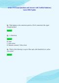 Avixa CTS Exam Questions and Answers with Verified Solutions &vert;&NewLine;Latest 2026 Update