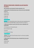 CBP Exam 4 Study Guide&colon; Immigration Law and Inspection Procedures&colon; 100&percnt; Verified Questions & Answers&colon; Latest Updated 2026