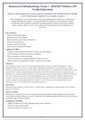 Rasmussen Pathophysiology Exam 2 - 2026&sol;2027 Edition &vert; 250&NewLine;Verified Questions