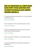 NUR 283 TRANSITIONS ALL COMPS EXAMS EXAM SCRIPT TESTED QUESTIONS WITH ACCURATE