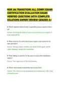 NUR 283 TRANSITIONS ALL COMPS EXAMS CERTIFICATION EVALUATION EXAMS VERIFIED