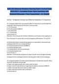 NUR 202 Maternal Newborn Nursing Exam 2 Actual Exam 2026&sol;2027 &vert; Complete Exam-Style Questions with Detailed Rationales &vert; Pass Guaranteed &ndash; A&plus; Graded