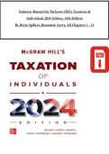 Solution Manual for McGraw-Hill's Taxation of Individuals 2024 Edition&comma; 15th Edition by Brian Spilker & Benjamin Ayers &ndash; Complete Solutions All Chapters