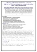 California Qualified Applicator License - Category C&NewLine;Right-of-Way Pest Control Exam Prep Document &vert; 2026&sol;2027&NewLine;Edition &vert; 250 Verified Questions