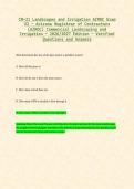 CR-&ndash; &NewLine;21 Landscapes and Irrigation AZROC Exam &NewLine;V2 &NewLine;Arizona Registrar of Contractors &NewLine;&lpar;AZROC&rpar; Commercial Landscaping and &NewLine;Irrigation &ndash; &NewLine;2026&sol;2027 Edition &ndash; &NewLine;Verified &NewLine;Questions and Answers 