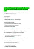 Certified Alcohol And Drug Counselor &lpar;CADC&rpar; Pre-Test Exam NC Version Questions And Answers With Verified Solutions And Study Guide Reviewed 2026&sol;2027