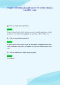 Chapter 1 BIO111 Questions and Answers with Verified Solutions &vert;&NewLine;Latest 2026 Update
