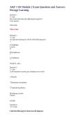 A&P 1 101 Module 2 Exam Questions and Answers &ndash; Portage Learning&NewLine;