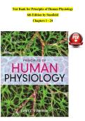 Test Bank for Principles of Human Physiology 6th Edition by Cindy Stanfield &lpar;Chapters 1 - 24&rpar;