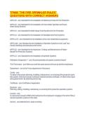 TFM08 "THE FIRE SPRINKLER RULES" QUESTIONS WITH CORRECT ANSWERS