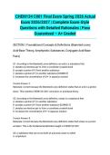 CHEM134 C001 Final Exam Spring 2026 Actual Exam 2026&sol;2027 &vert; Complete Exam-Style Questions with Detailed Rationales &vert; Pass Guaranteed &ndash; A&plus; Graded