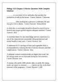 Biology 1322 Chapter 12 Review Questions With Complete Solutions