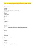 A&P 1 101 Module 1 Exam Questions and Answers &ndash; Portage Learning