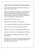 Biology 1407&colon; Exam 2 Questions With Complete Solutions