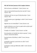 BIO 1407 lab final Questions With Complete Solutions